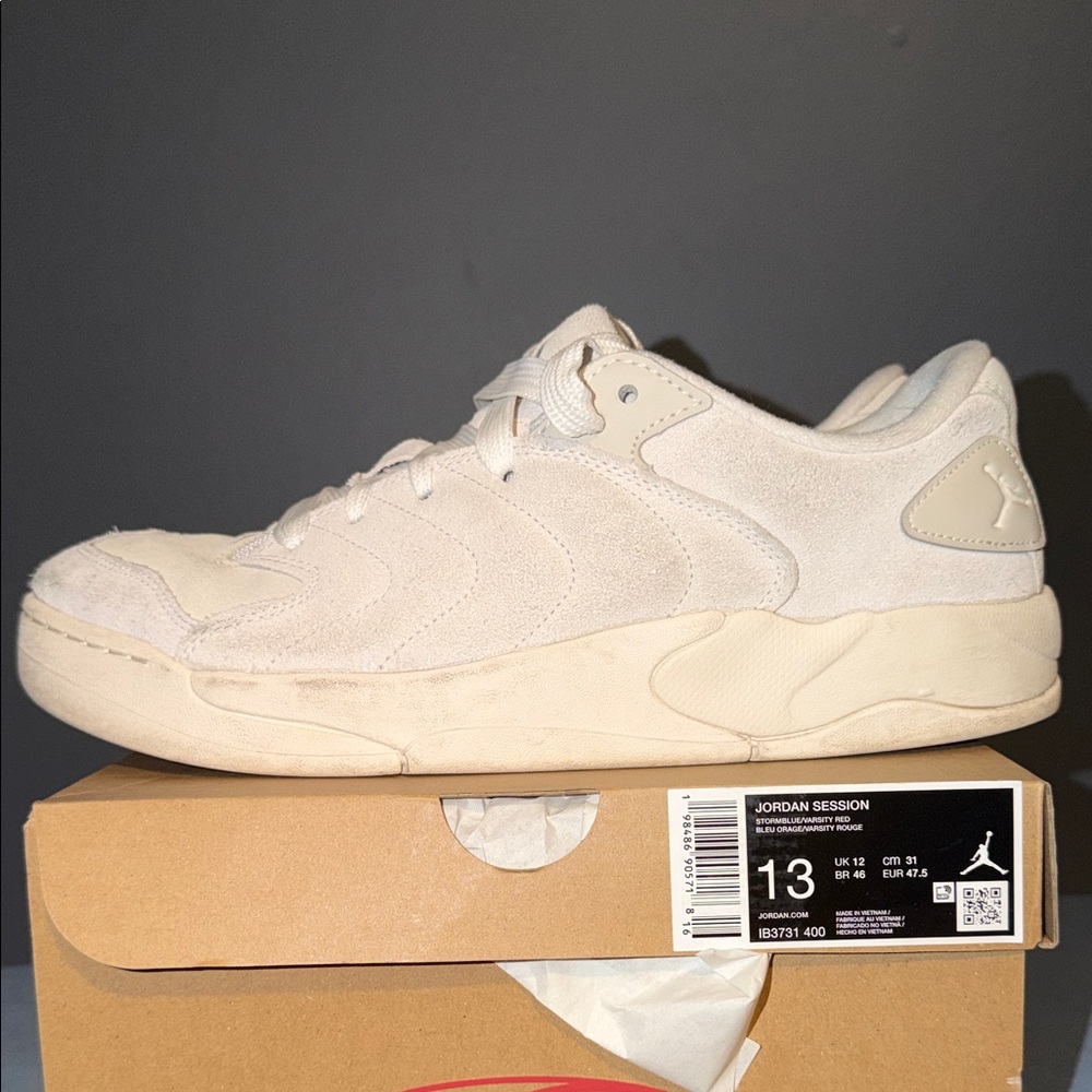 Jordan Session Cream Sneakers Size 13 - Picture 3 of 9